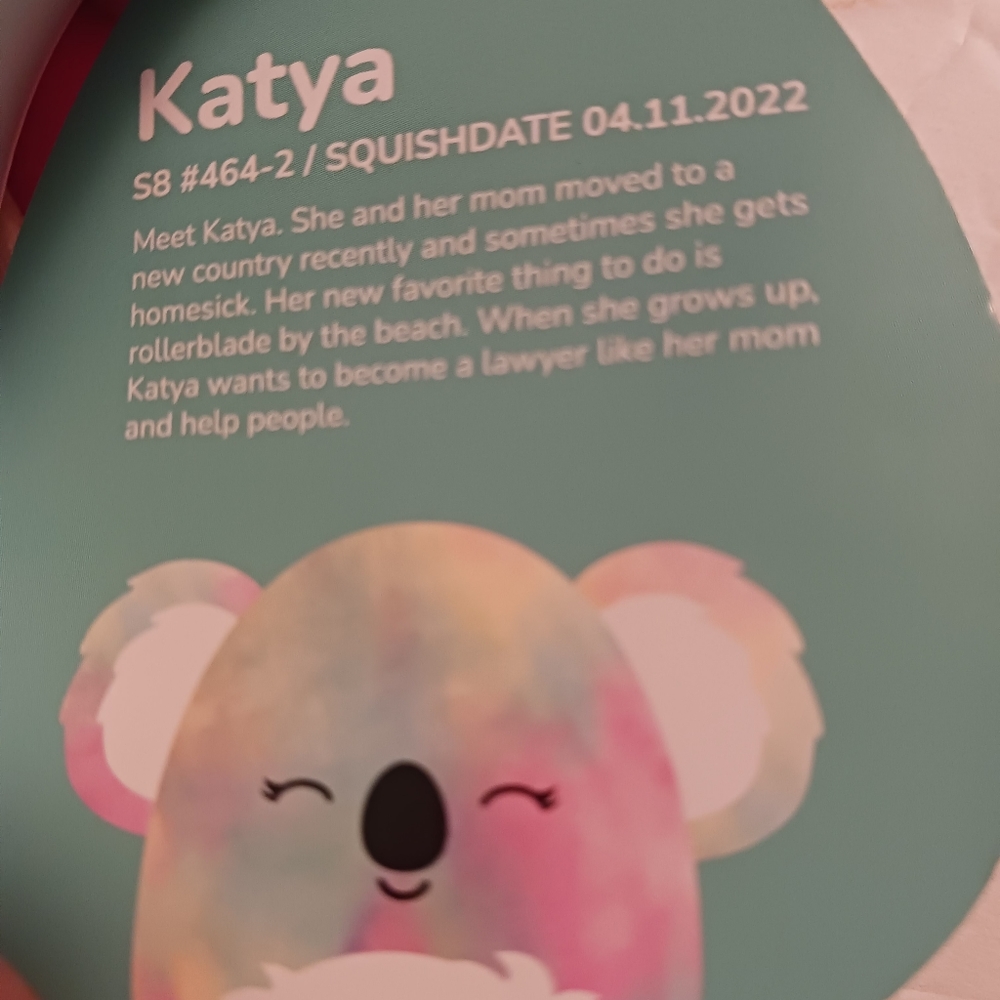 Original squishmallows Katya Koala the bear.10"tall - Picture 7 of 11